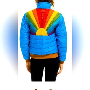 Aviator Nation SUNBURST JACKET - BLUE CINA